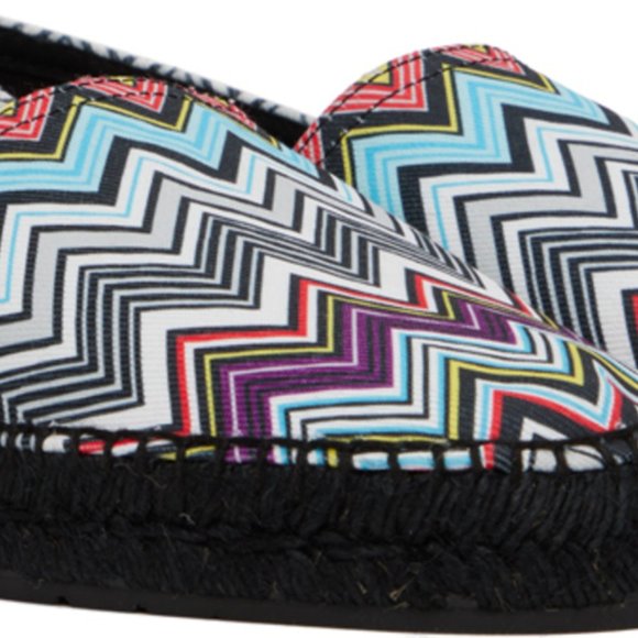 MISSONI 'Zig-Zag' Men's Canvas Espadrille Chevron US 8/9 EU 42 MSRP USD $380 NIB - Picture 4 of 16